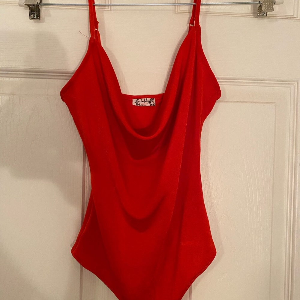 Free People “Cowls in the Club” Bodysuit